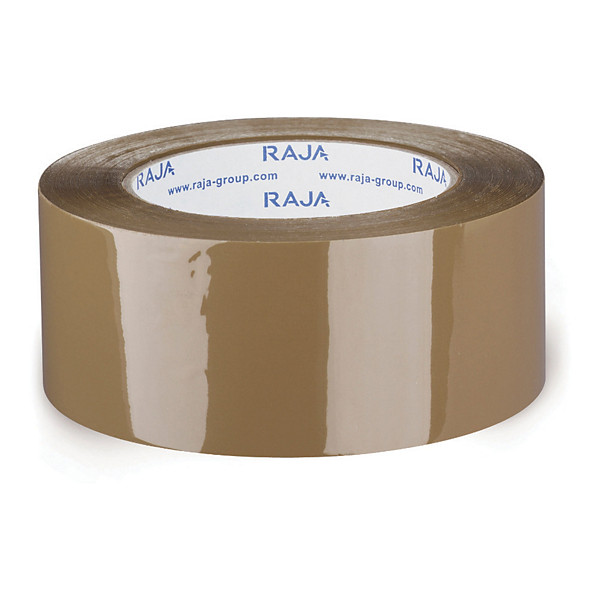 Ruban adhésif polypropylène silencieux havane RAJA Résistant, 35 microns 50 mm x 66 m