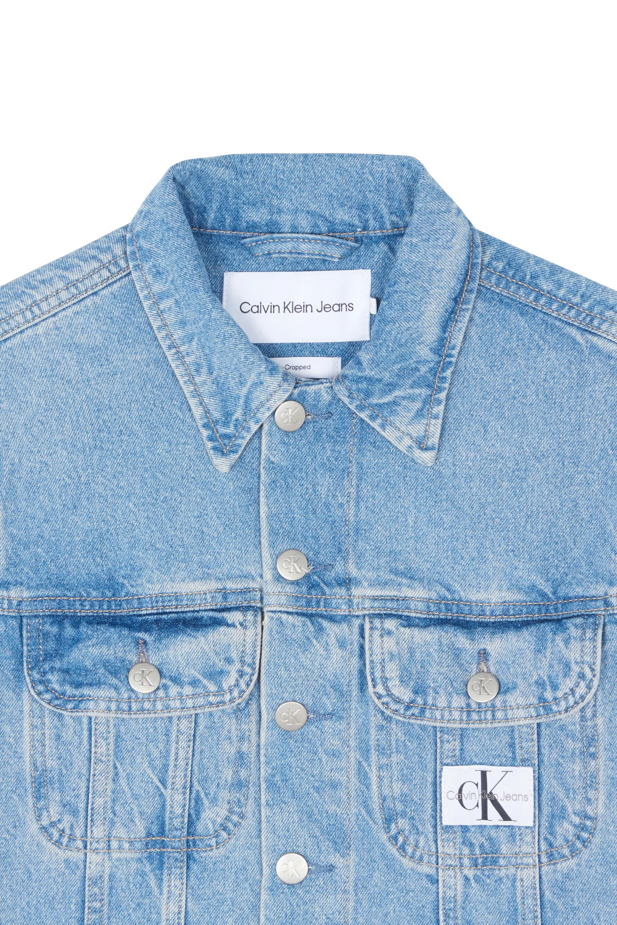CALVIN KLEIN JEANS Veste CROPPED 90s DENIM JA Bleu