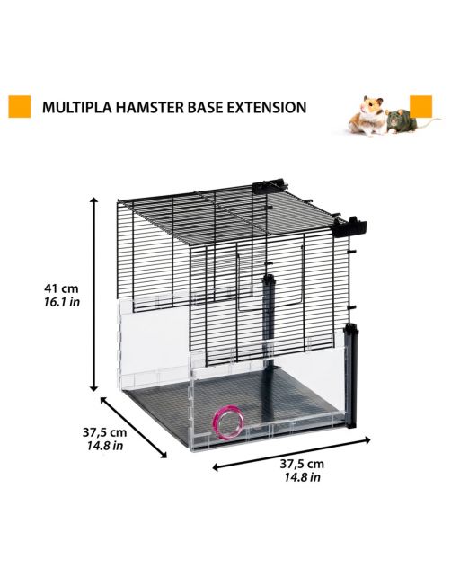 Ferplast Multipla Hamster Base Extension - Dierenverblijf - 37.5x37.5x41 cm