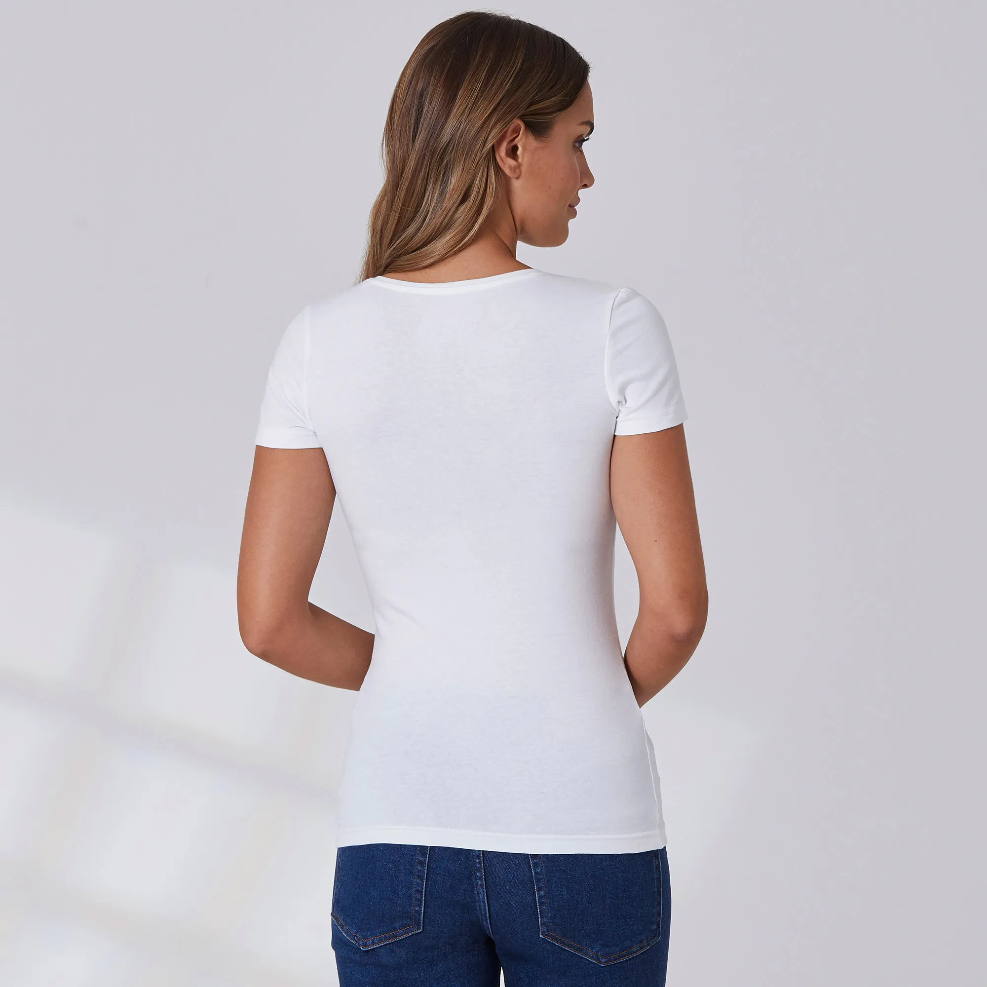Damen-T-Shirt mit Rundhals-Ausschnitt