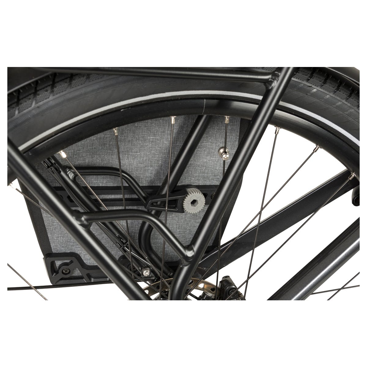 AGU Clean Shelter Click'nGo Medium enkele fietstas - Grey