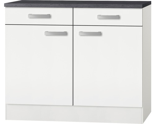 Optifit onderkast met lade en draaideur Oslo214 BxDxH 100x60x84,8 cm wit mat gedemonteerd