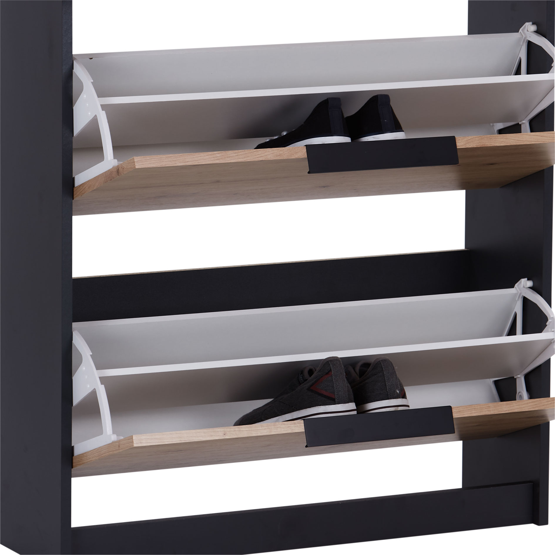 Schuhkipper - anthrazit - Artisan Eiche - 103 cm hoch