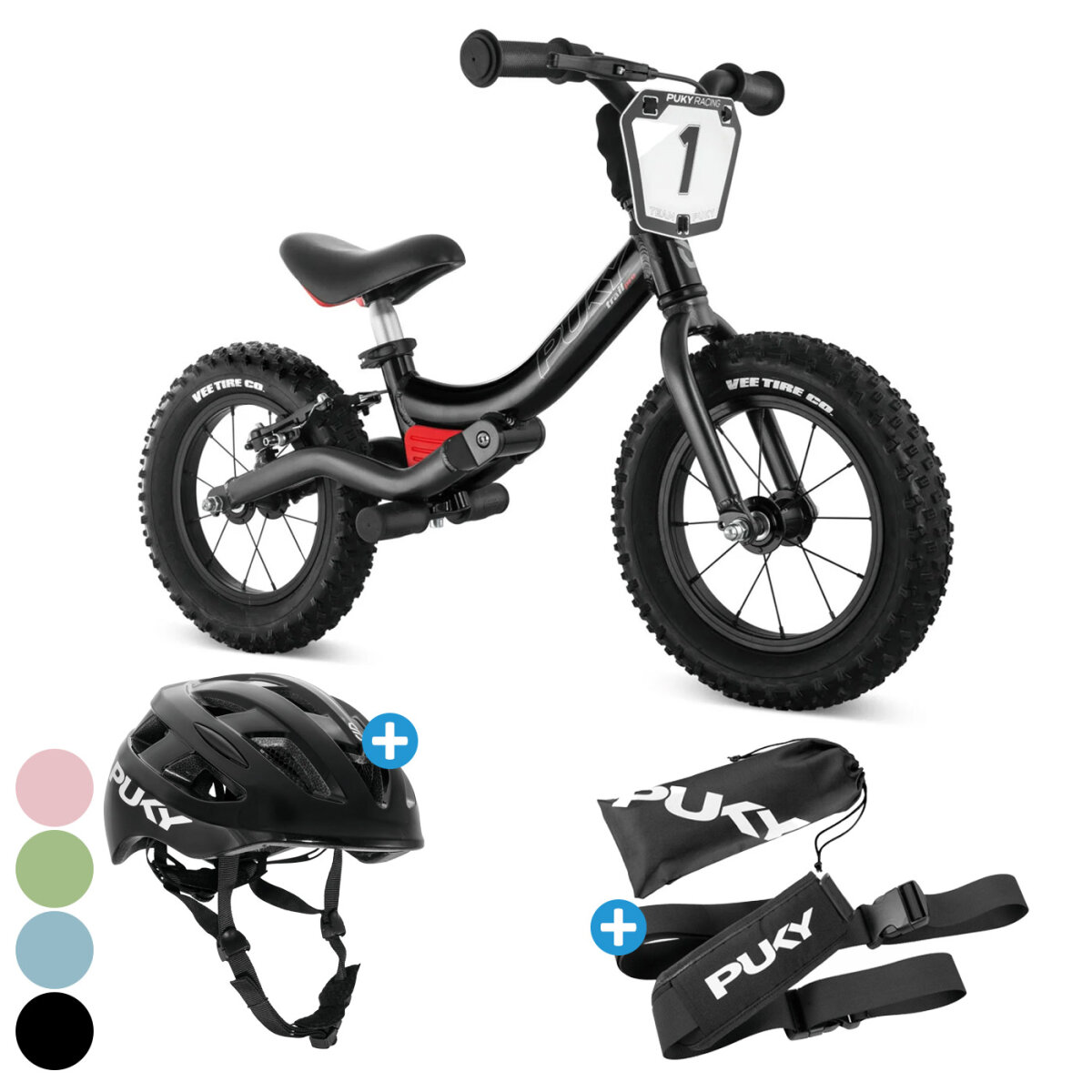 PUKY Puky LR Trail Pro Bundle mit Fahrradhelm und Tragegurt
