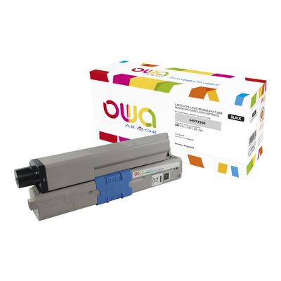 Cartouche laser compatible OKI 44973508 - noir - Owa K15682OW