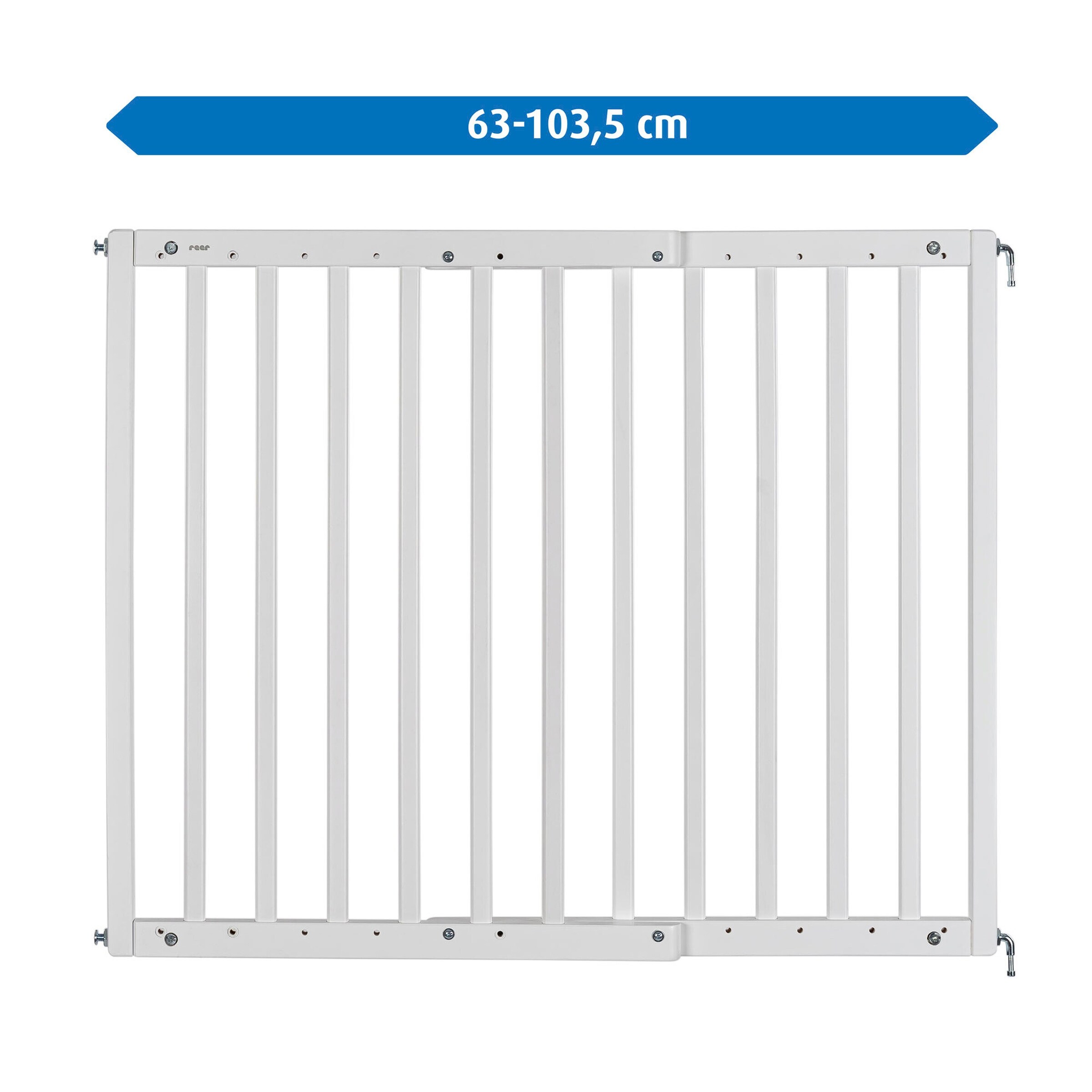 reer Tür- und Treppenschutzgitter Baukasten Schraubgitter weiß