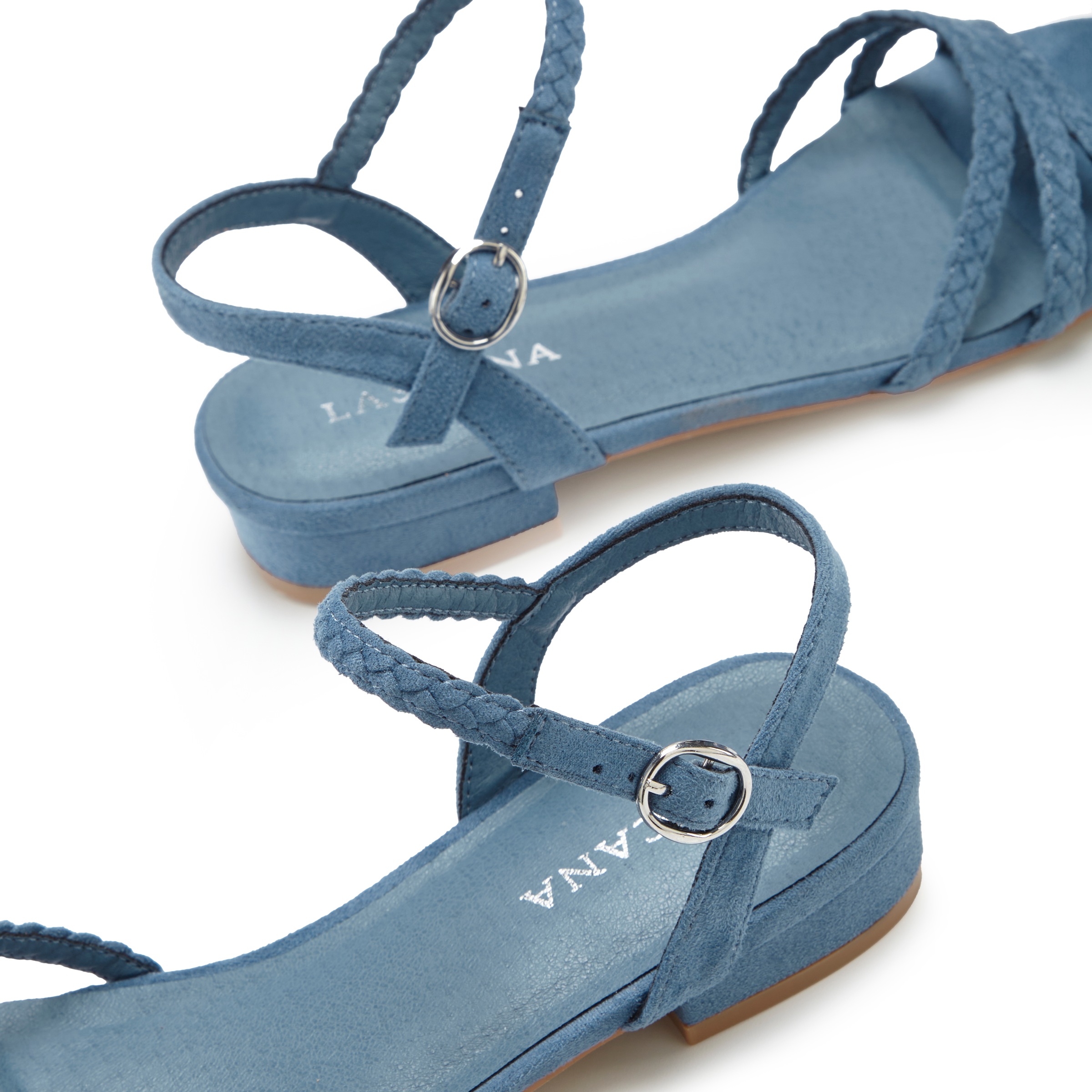 LASCANA Sandale »Sommerschuh«  Sandalette, Sommerschuh mit geflochtenen Riemchen VEGAN