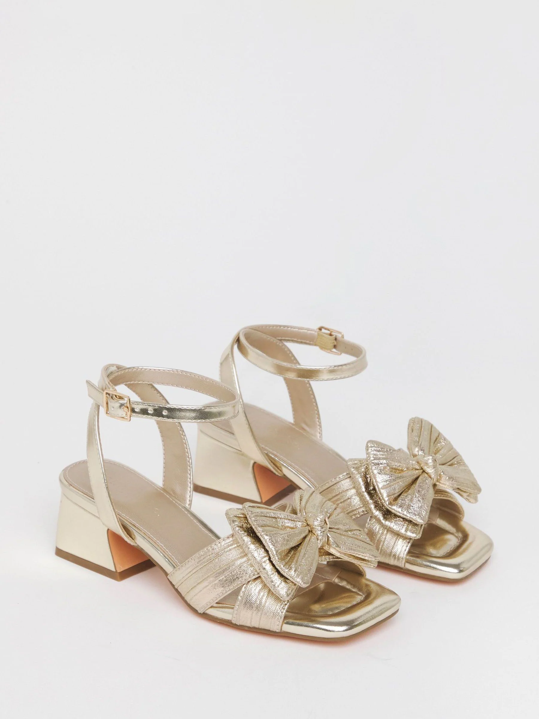 Simply Be Double Bow Block Heels