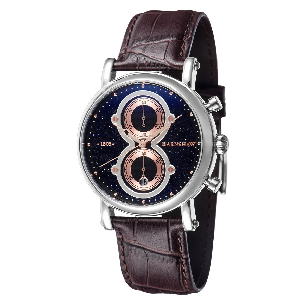 Montre chronographe cuir EARNSHAW Maskelyne Chrono