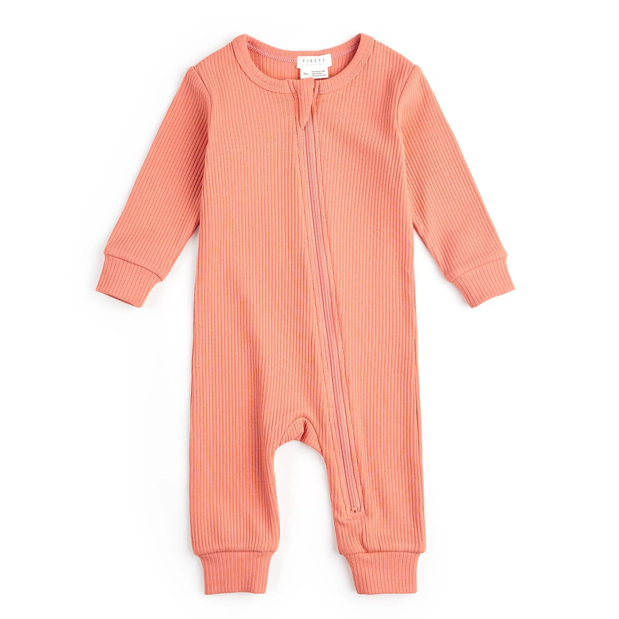 Firsts par Petit Lem Pyjama Côtelé Flamant 0-12mois