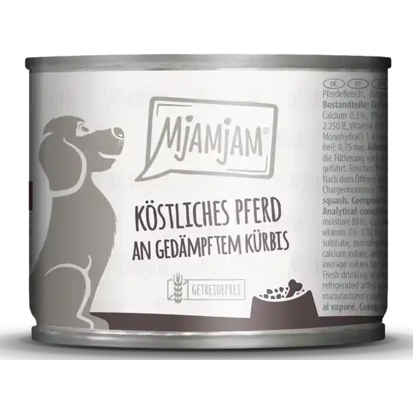 Köstliches Pferd an gedämpften Kürbis 200g