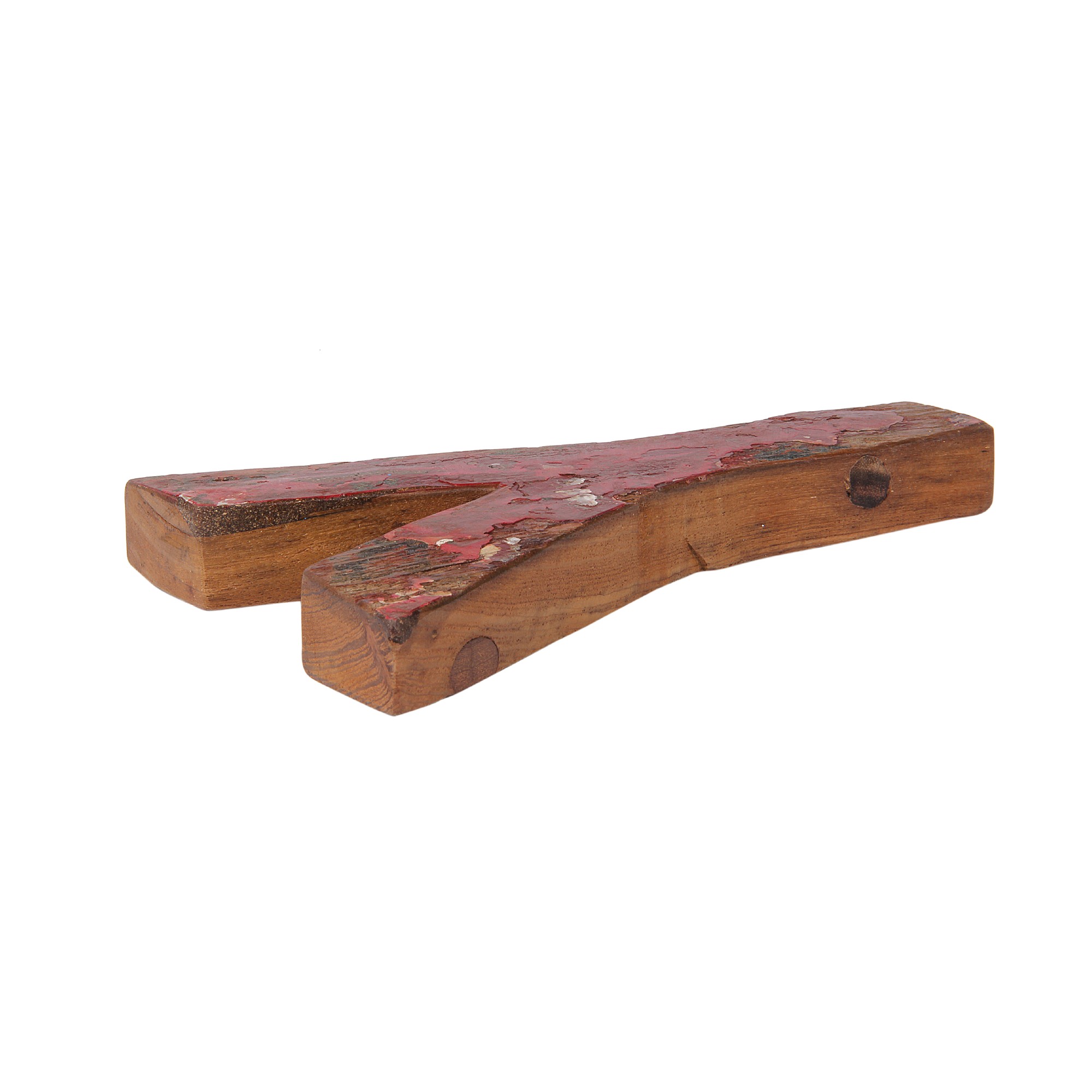 Holzbuchstabe 'Y', mehrfarbig, T 2,5 cm, B 13 cm, H 19 cm von fischer's lagerhaus