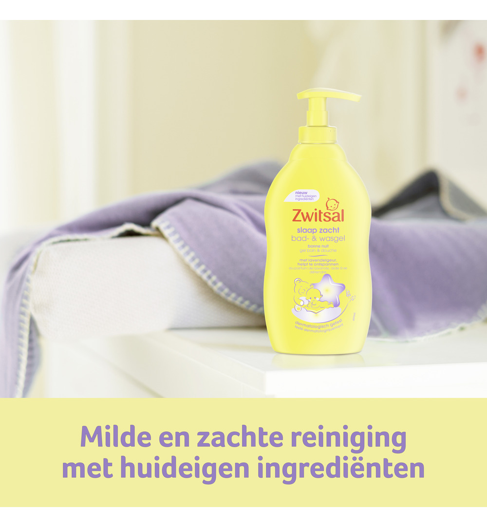 Zwitsal Bad/wasgel lavendel (400 ml)