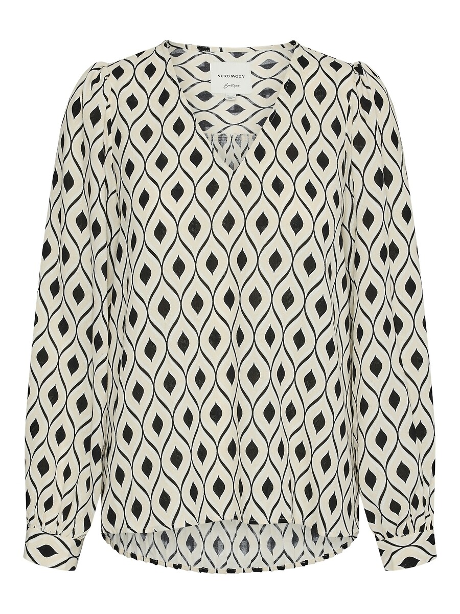 VERO MODA<br>Blusa estampada com decote em V