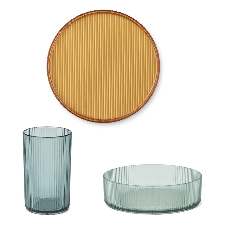 Liewood Set repas en tritan Kain | Sea blue mix