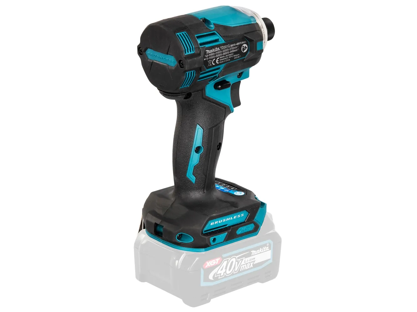 Makita TD001G - Støddriver - ledningfri - 600 W - 4-hastigheders - 1/4