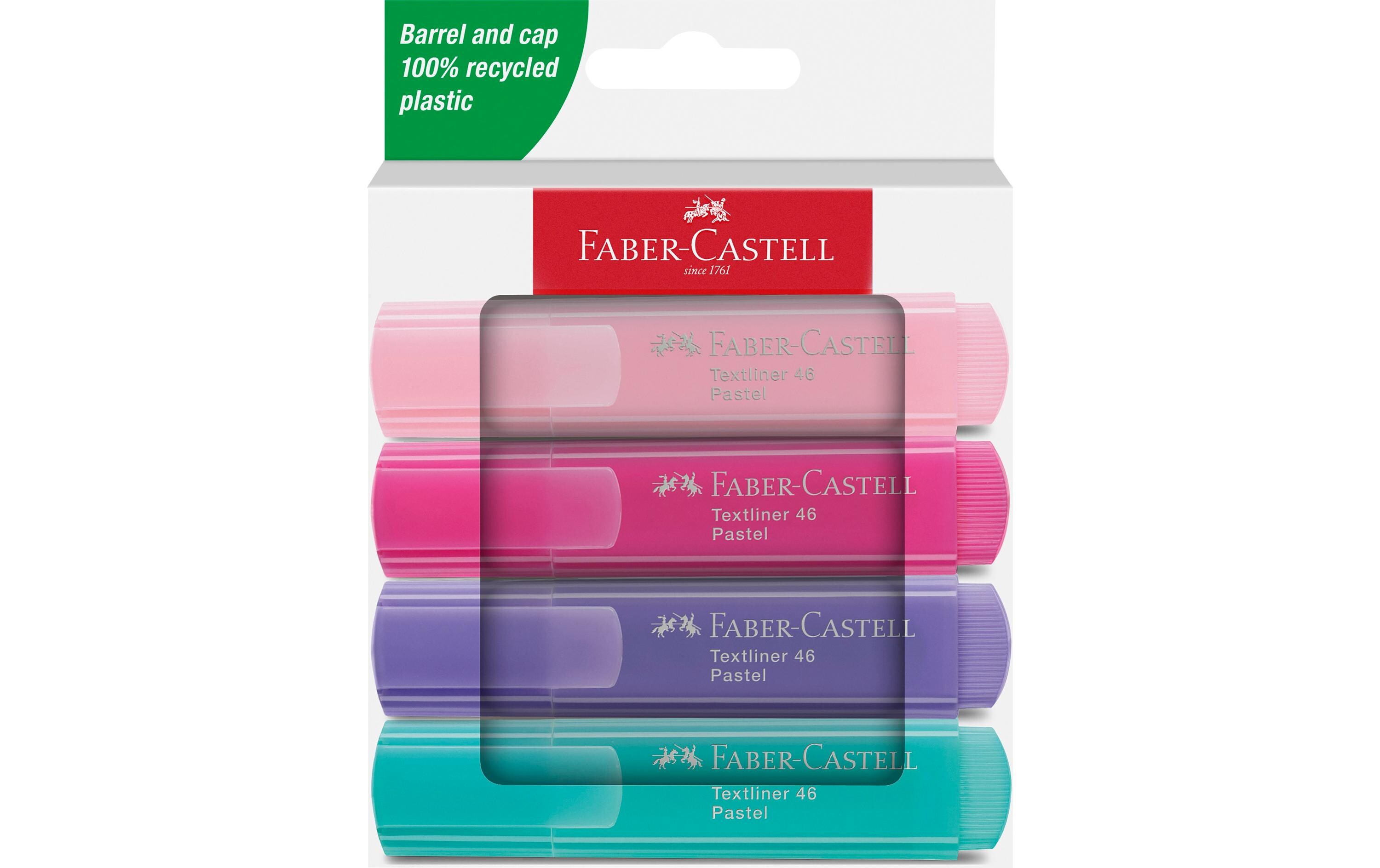 Textmarker Pastell 4er Pack KartonTextliner im Etui