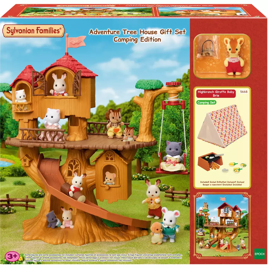 Sylvanian Families® Abenteuer Baumhaus mit Camping Ausrüstung Geschenkset