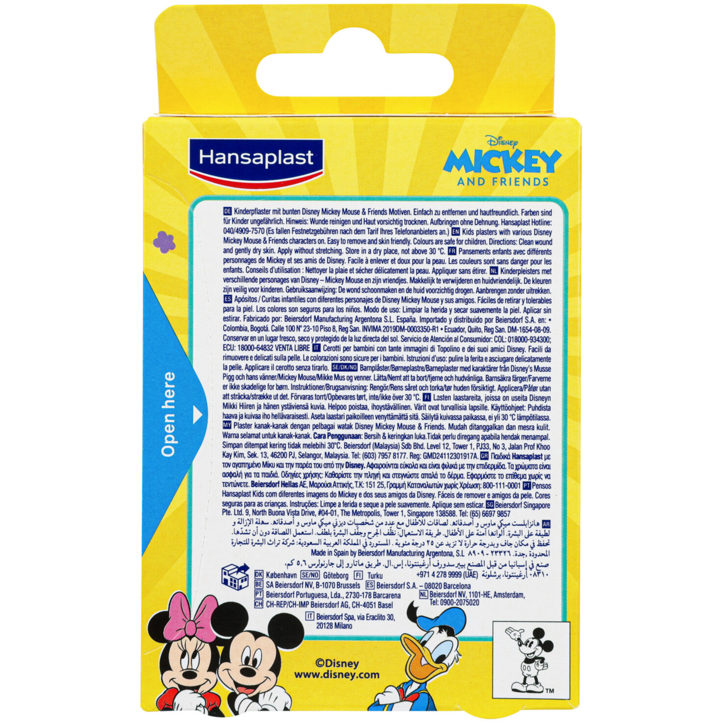 Hansaplast Pflaster Mickey Mouse 20 Stück