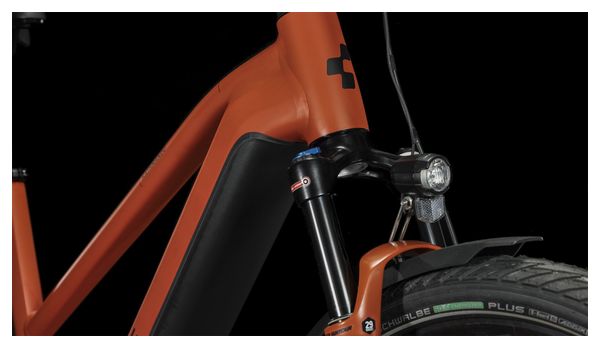 Vélo de Ville Électrique Cube Kathmandu Hybrid EXC 750 Trapeze Shimano Deore 12V 750 Wh 700 mm Rouge