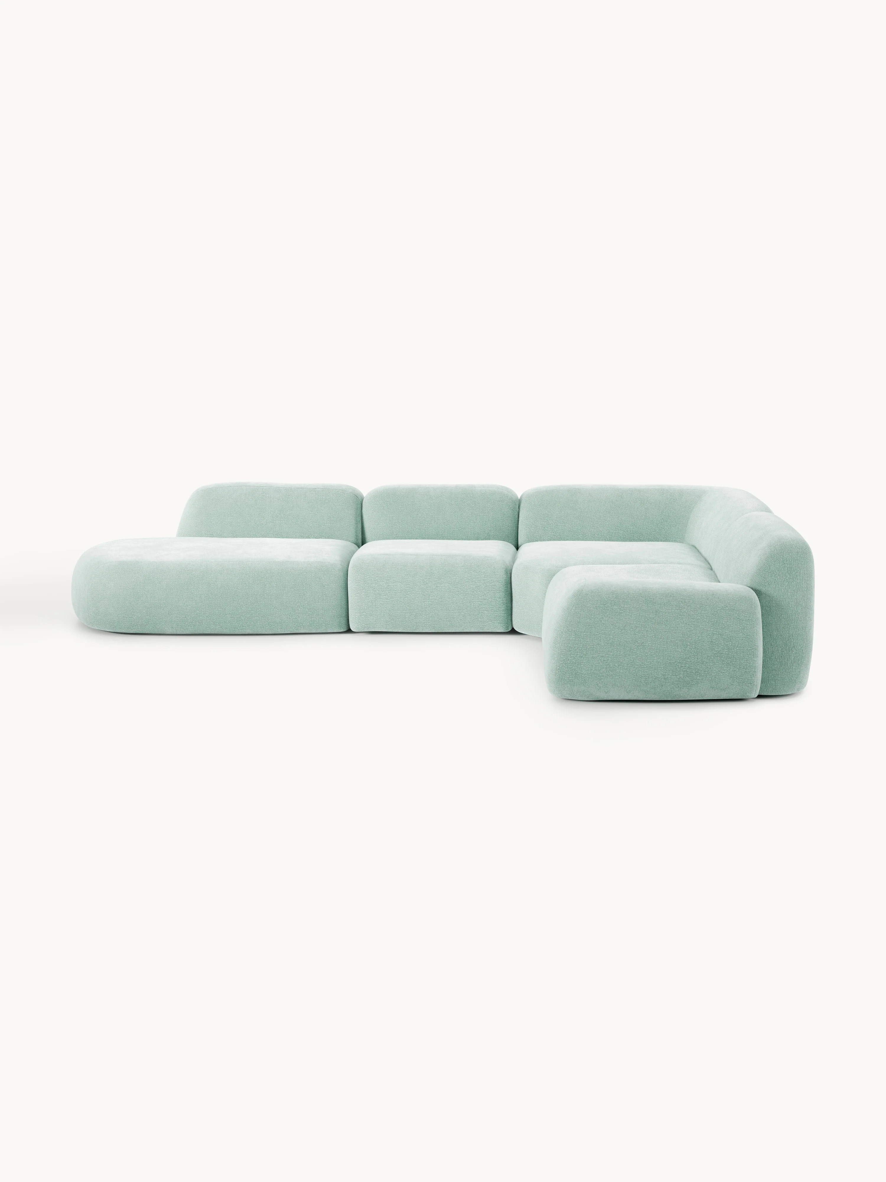 XL modulaire hoekbank Wolke met chaise longue