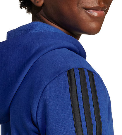 adidas Performance Cardigan - J 3S FL FZ HD - Royalblau/Black