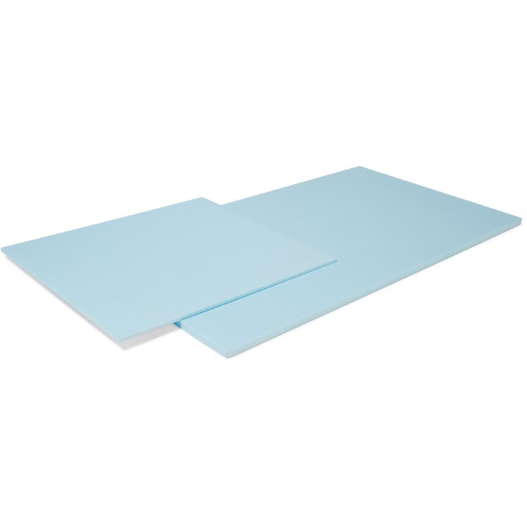 Styrofoam hellblau, beschnitten