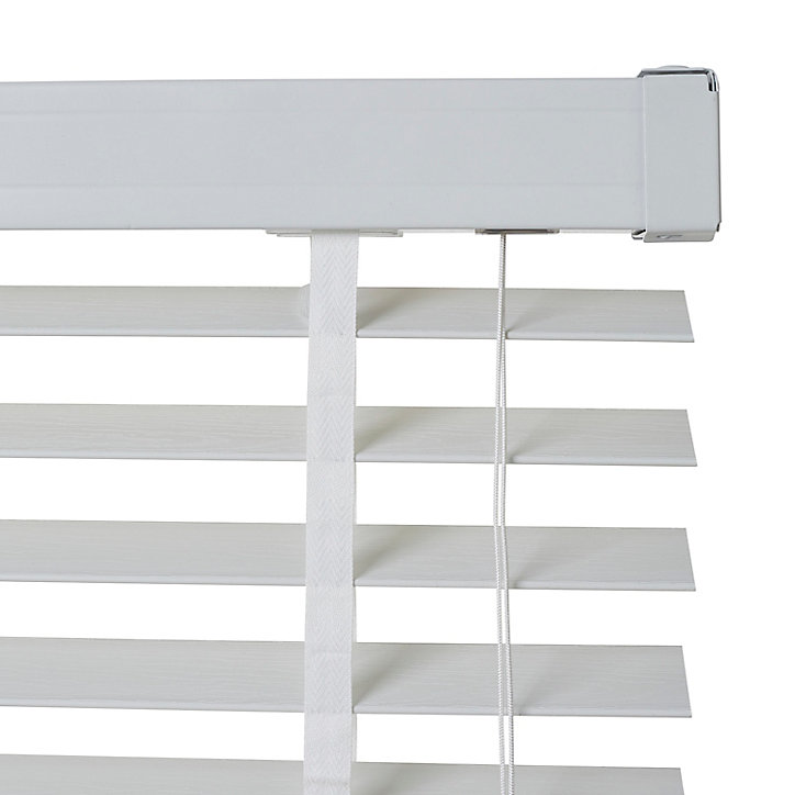 Store vénitien imitation bois Colours Lone blanc 60 x 180 cm