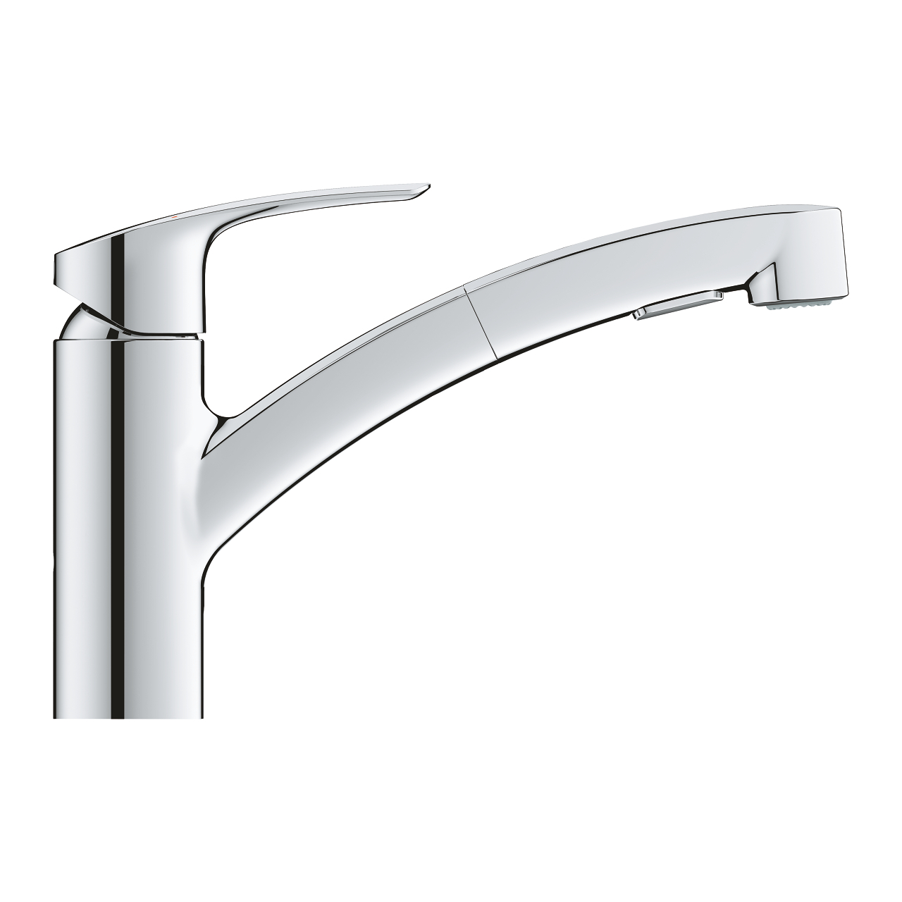 Grohe Eurosmart keukenkraan met uittrekbare handdouche chroom