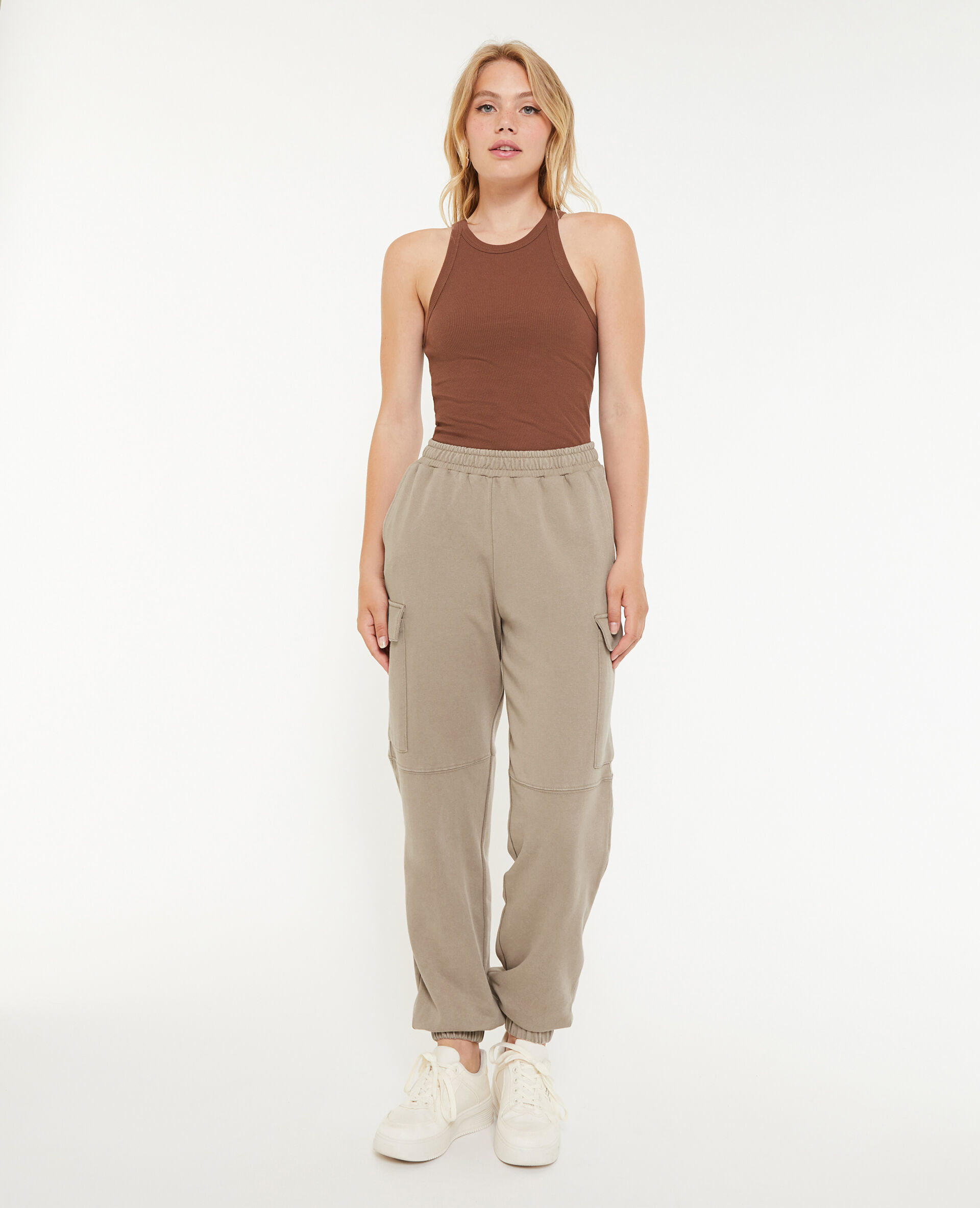 Pantalon de jogging cargo - Taupe