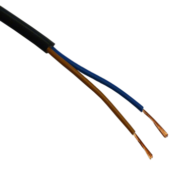 Handson Stroomkabel 2 x 0,75mm² 5 Meter Zwart