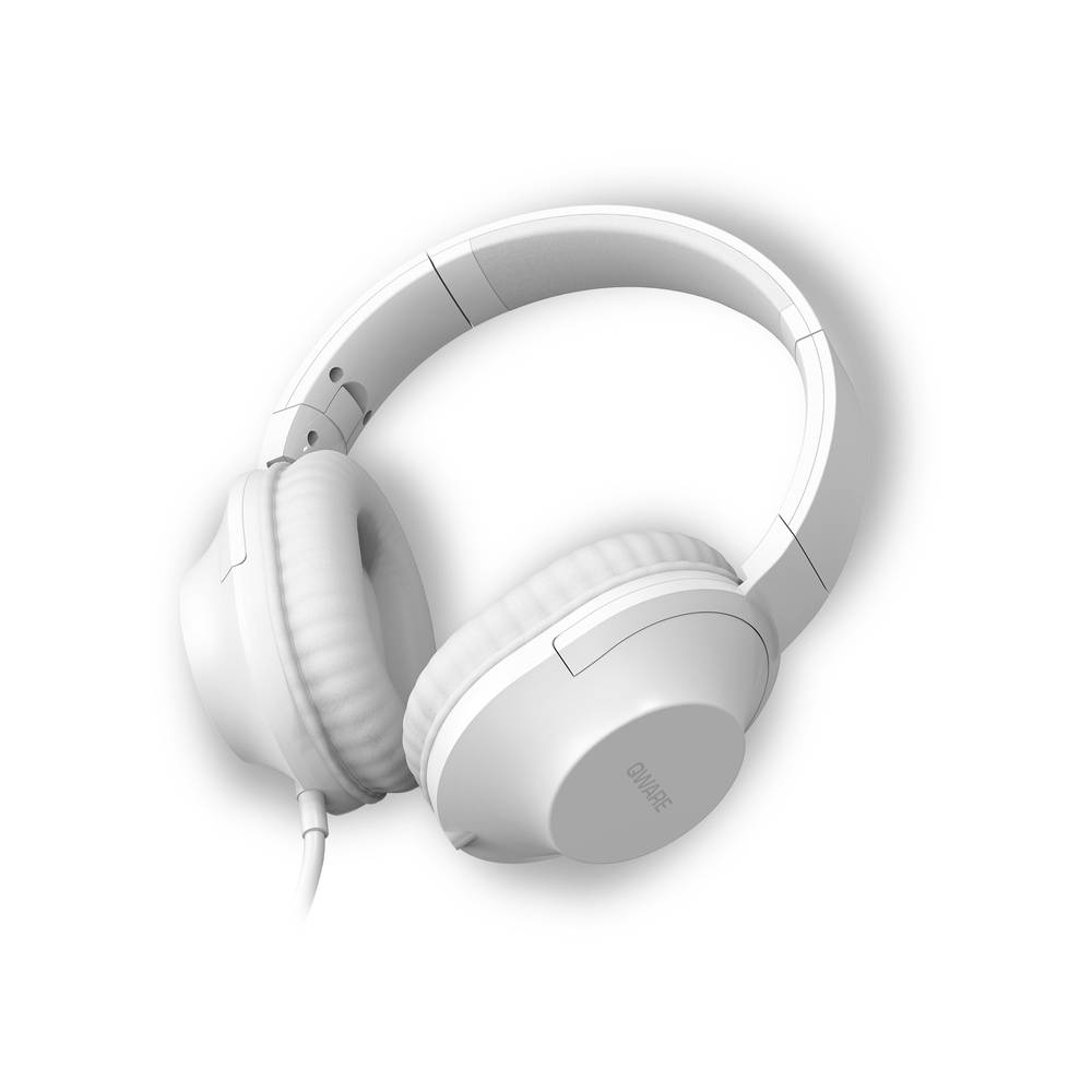 Qware Sound bedrade headset - wit