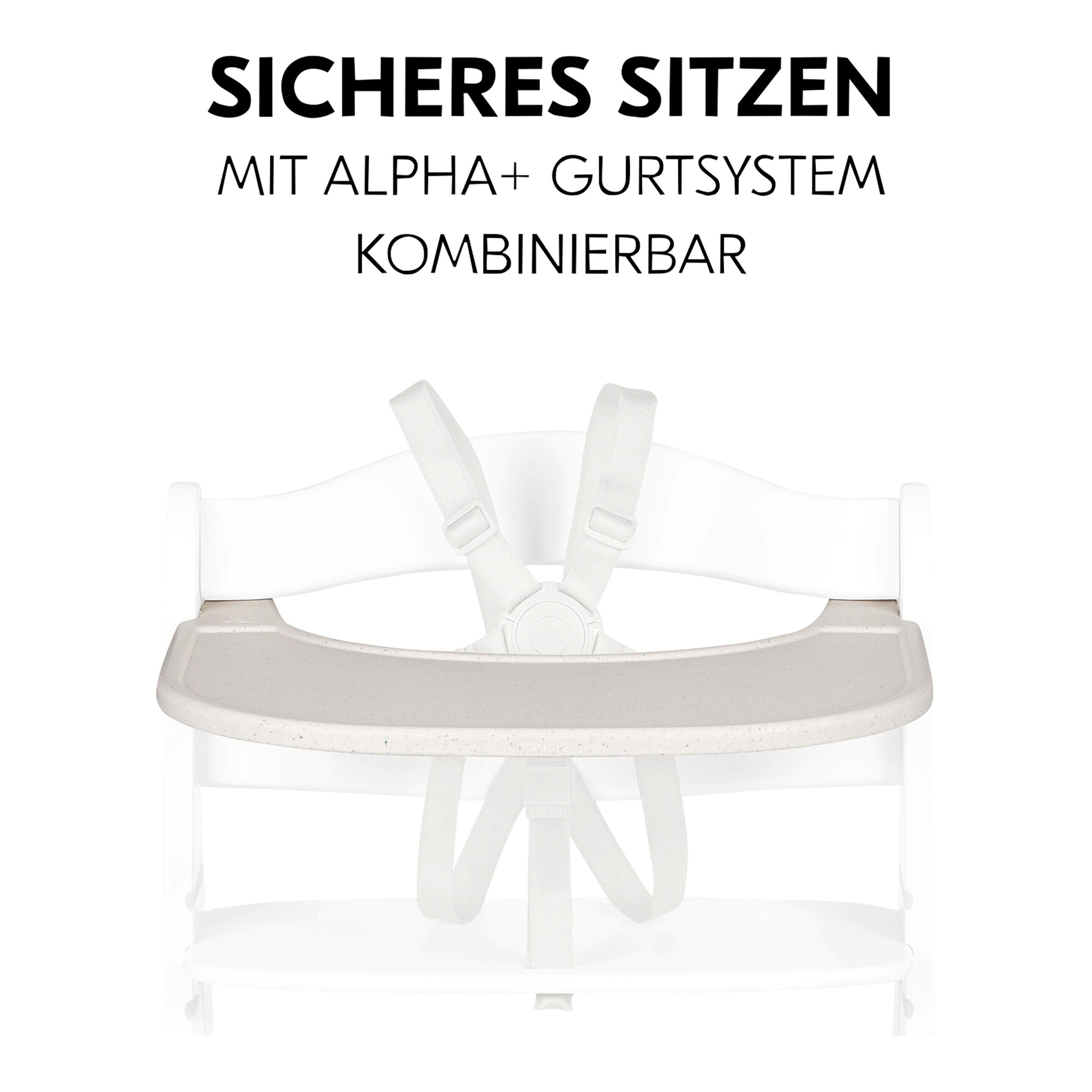 Hauck Hochstuhltisch Alpha Click Tray beige