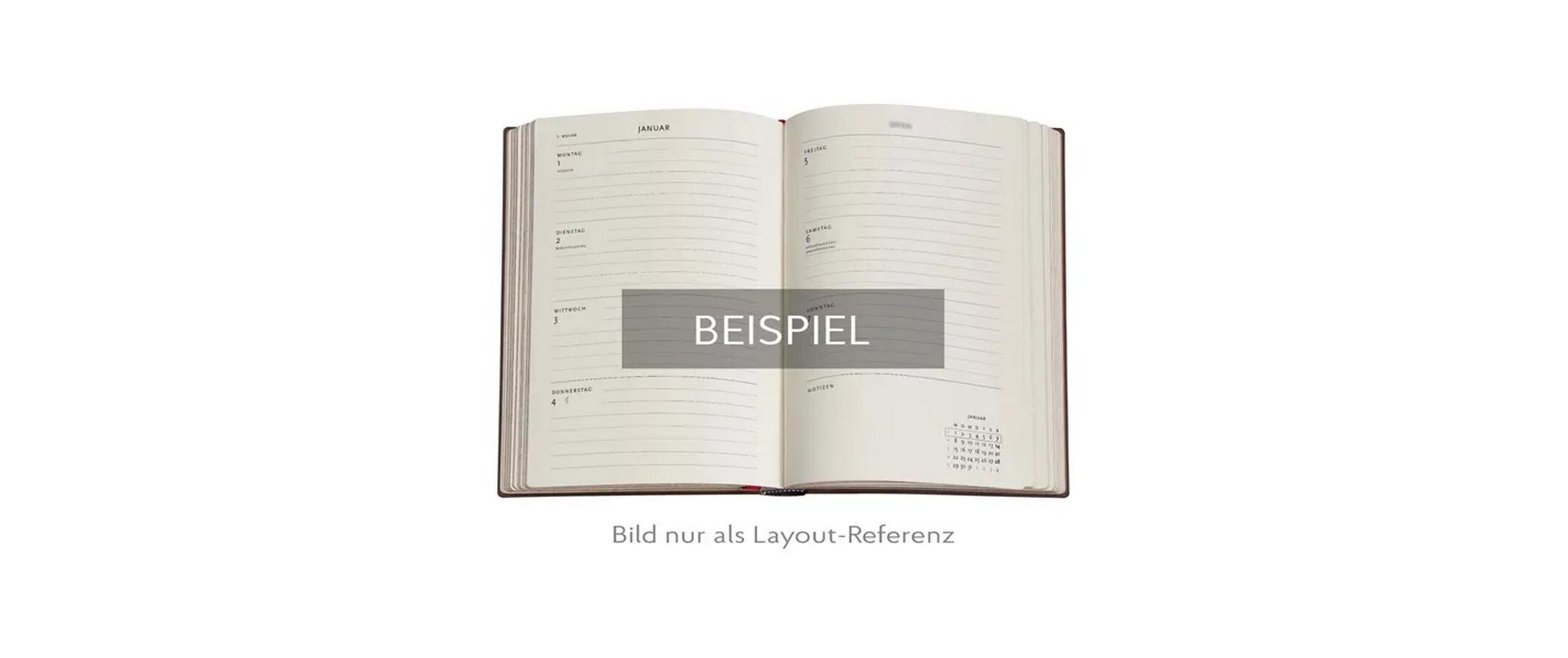 Wochenagenda Renoir Blume, 2026, MehrfarbigAgenda mit einer Woche auf zwei Seiten