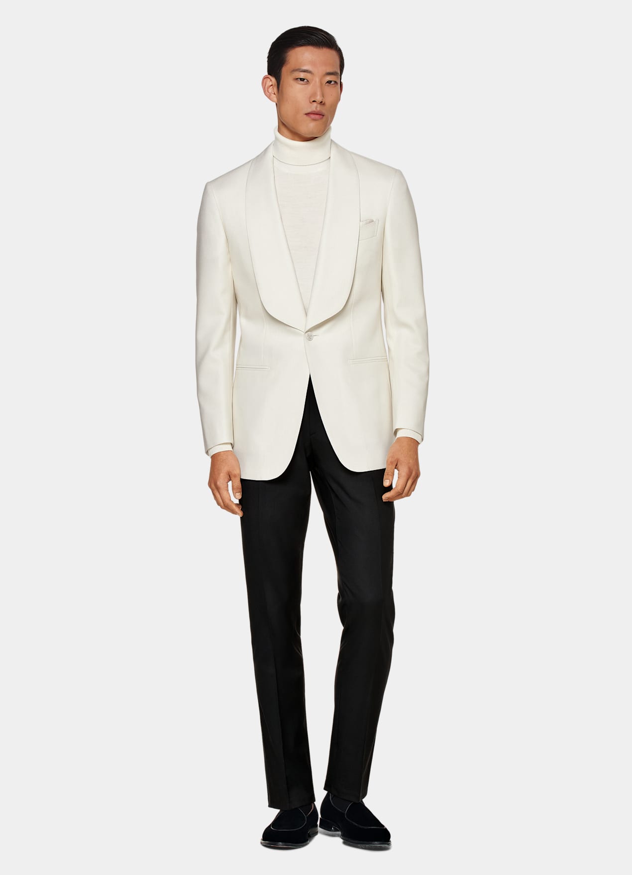 Veste de smoking Washington coupe Tailored blanc cassé