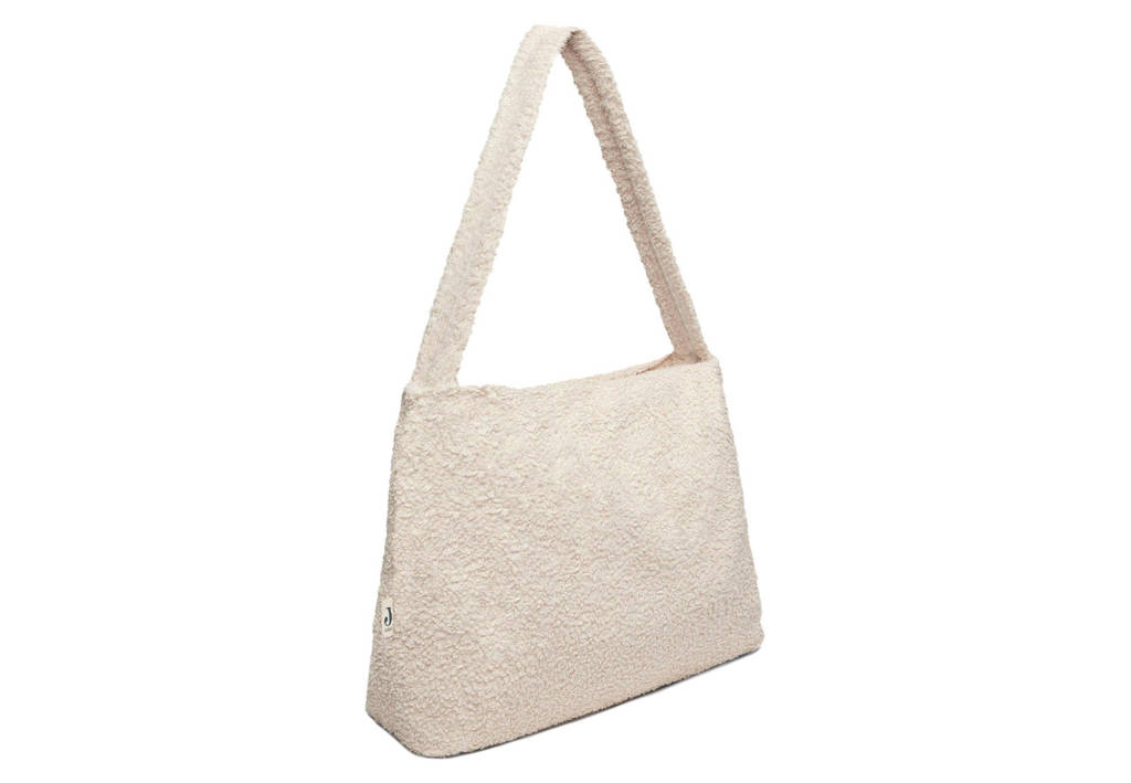 Super blij met deze mooie ruime tasluiertas shopper 34x43cm Boucle Naturel