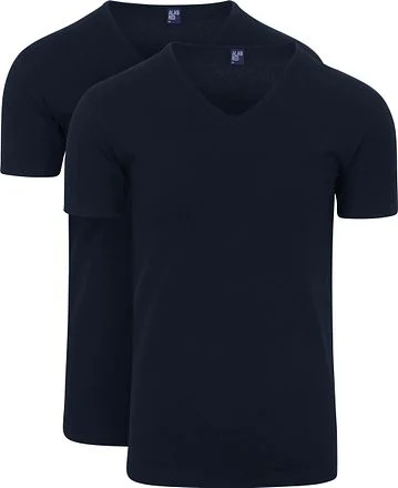 Alan Red Oklahoma T-Shirt Stretch Navy (2-Pack) 6681/2P/06 Oklahoma T-shirt Navy kopen