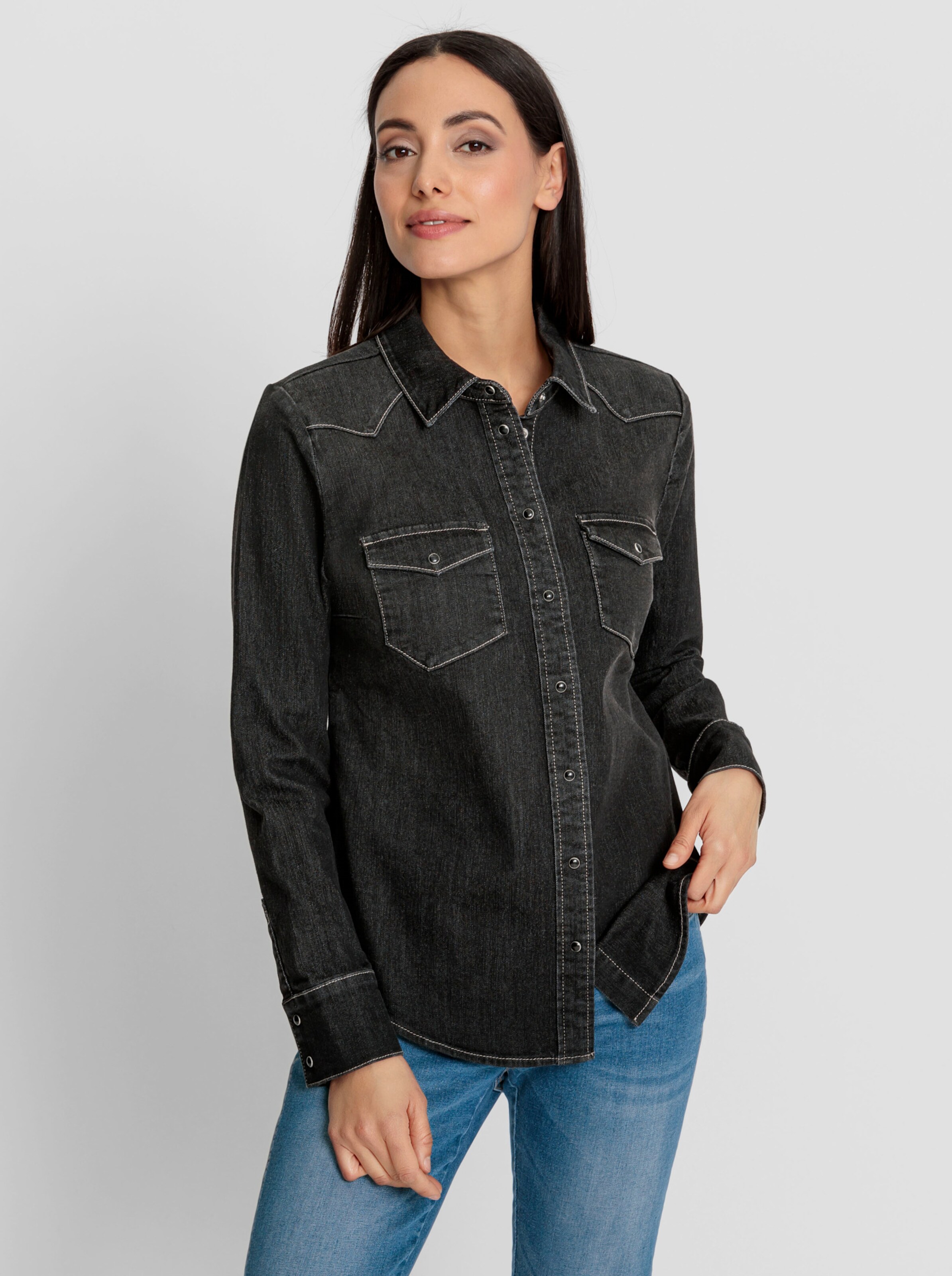 Jeansbluse