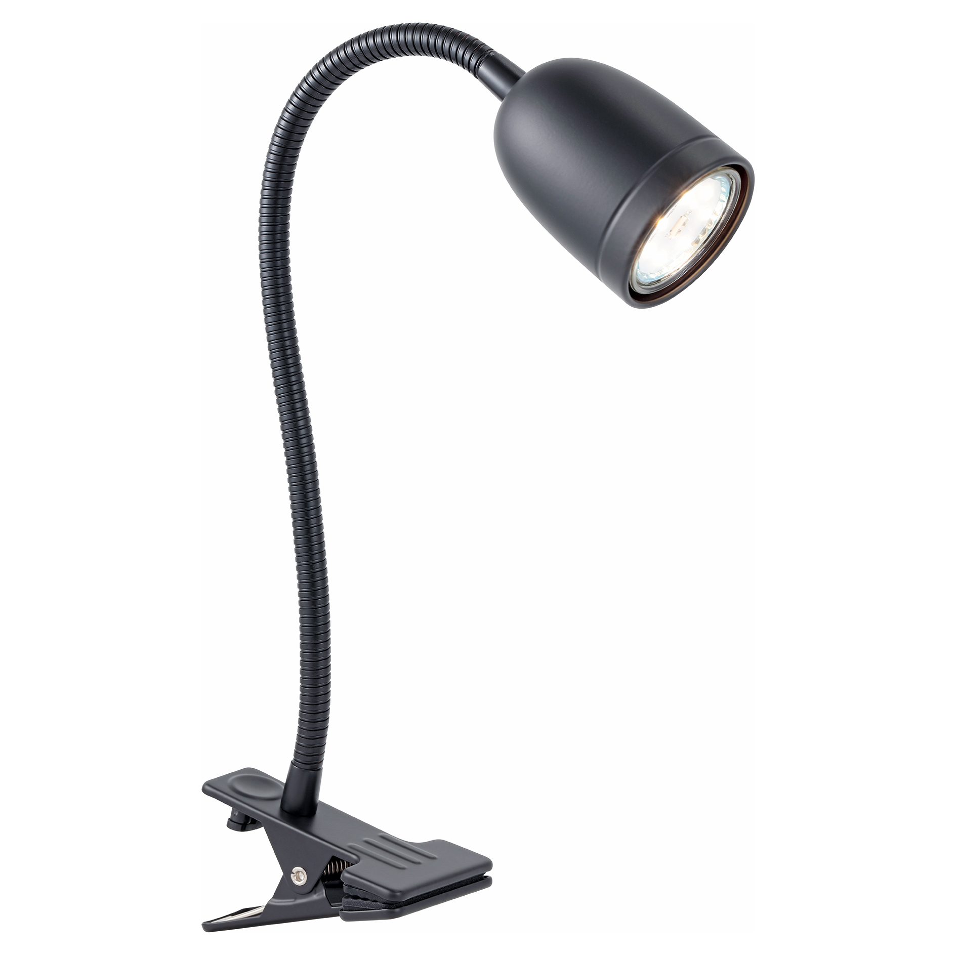LAMPURA LED-Klemmspot - schwarz - mit Flexarm