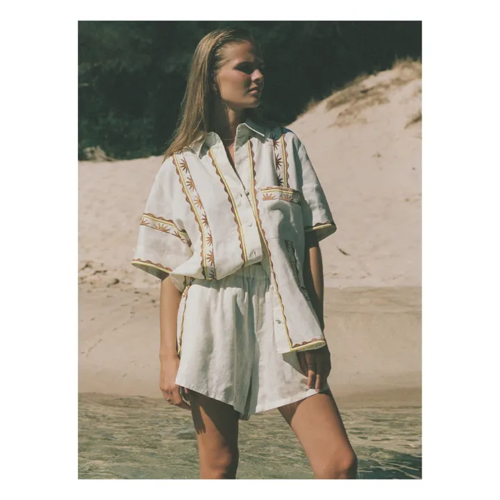 Soleil Soleil Chemise Darcy Broderies Lin | Ecru