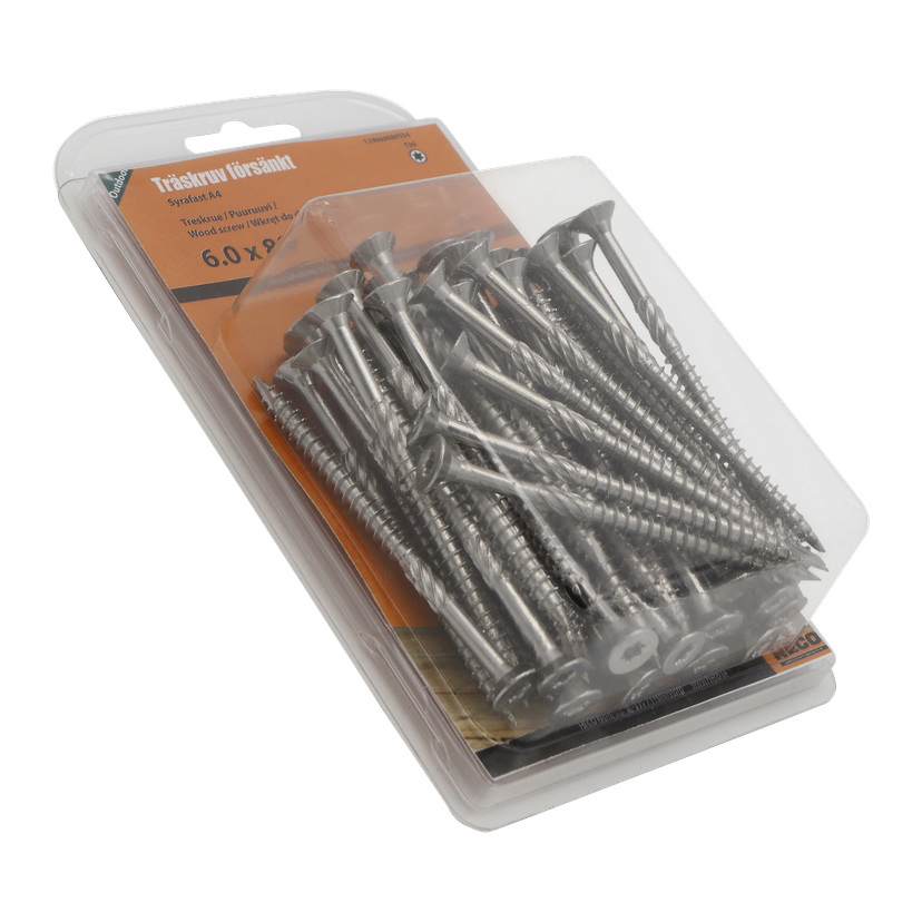 Treskruer 50-pk 6x80 mm
