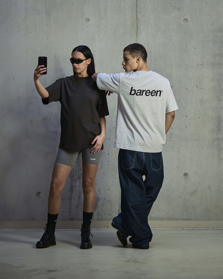 Bareen Box Fit Heavy - Logo Cloudy Grey Cloudy grey