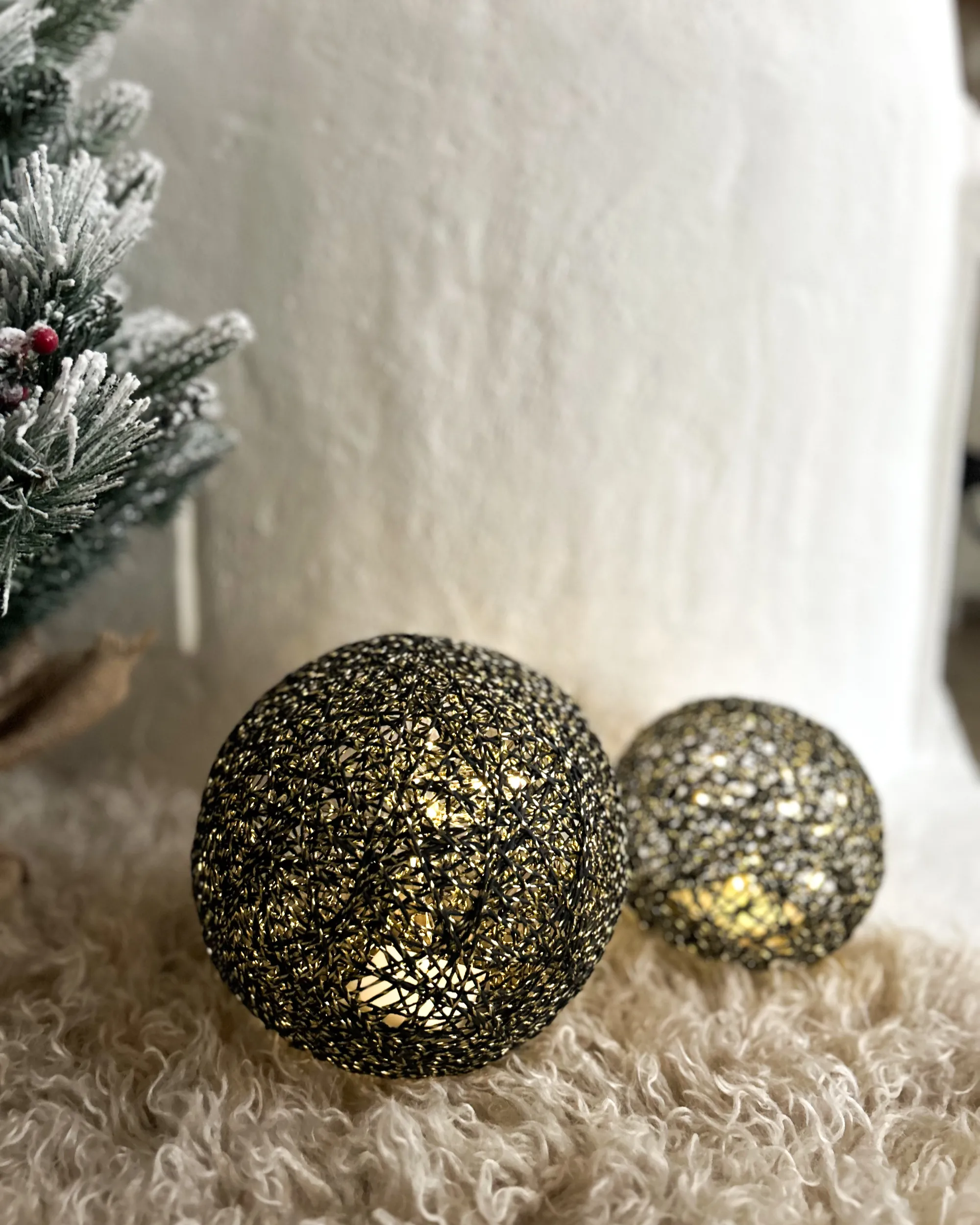 Kerstdecoratie BOLMEN Kerstbal 15/20 cm Zwart