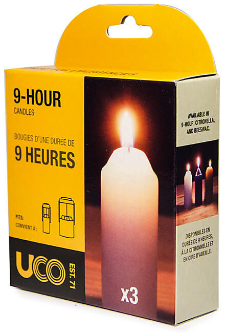 UCO - BOUGIES PARAFFINE POUR LANTERNE UCO X 3