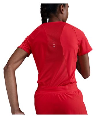 Maillot manches courtes Nike Dri-Fit Swift Rouge Femme