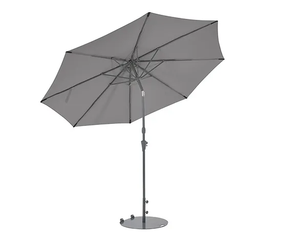 Leco Sonnenschirmständer, flach, mit Rollen