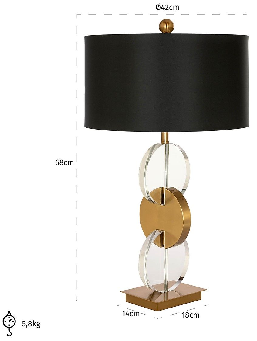 Tafellamp 211943 Esme ⌀42  x H68 cm