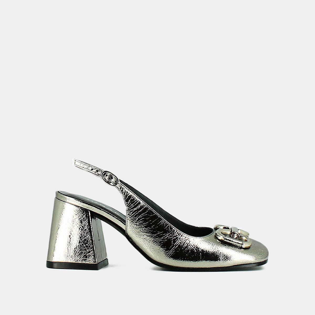 JONAK<br>Sapatos de salto slingback em couro Double
