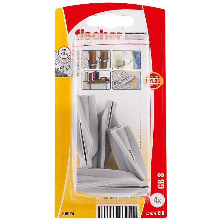 Cheville pour béton cellulaire, 4 pièces