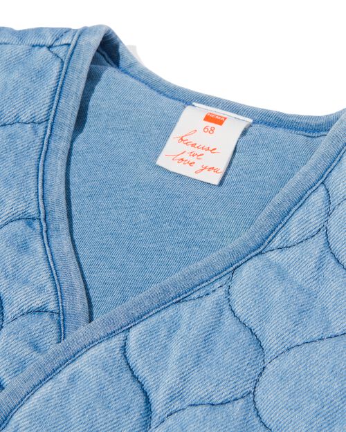 gilet bébé denim matelassé denim